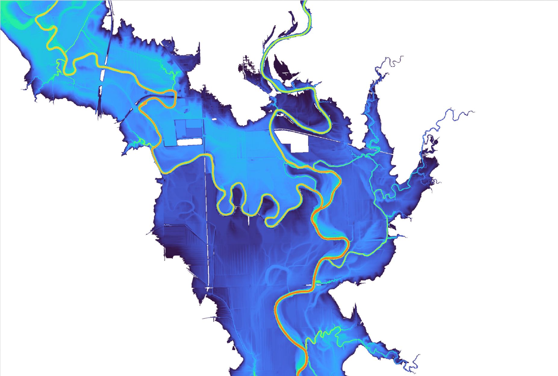 FastPLN rapid inundation estimates across ungaged and data-sparse reaches