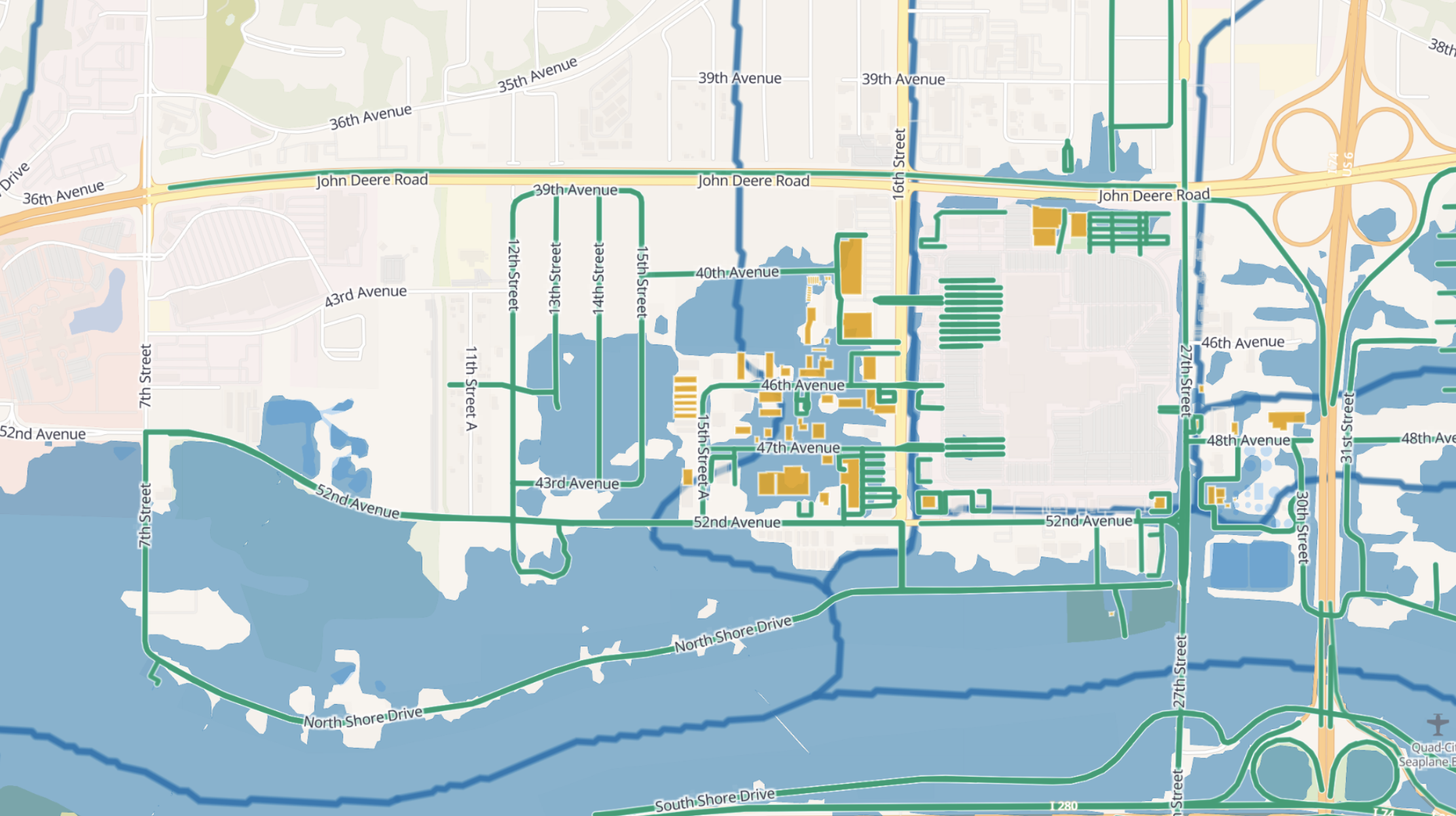 Flood model output and risk assessment map