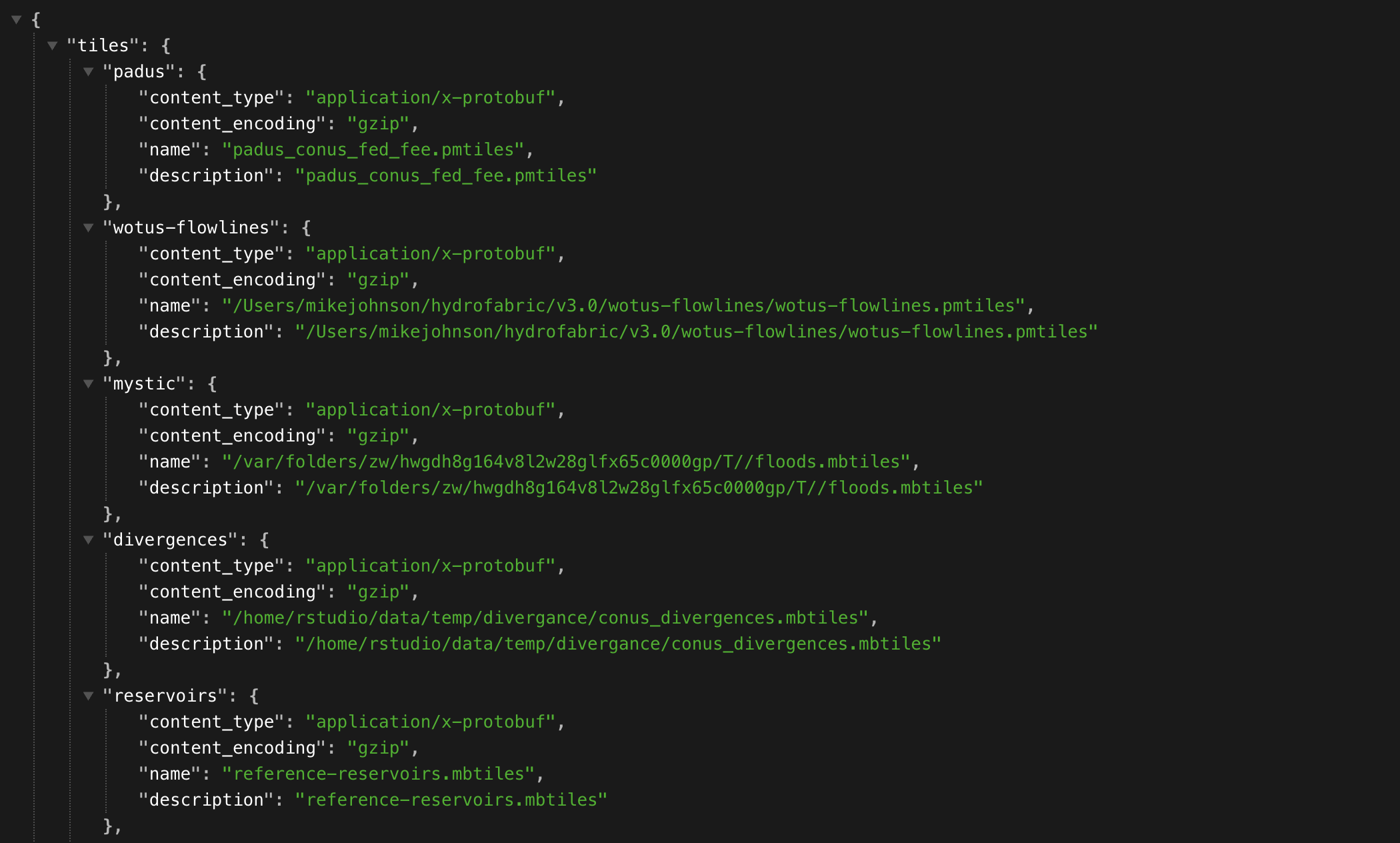 Cloud tile services and API data layers
